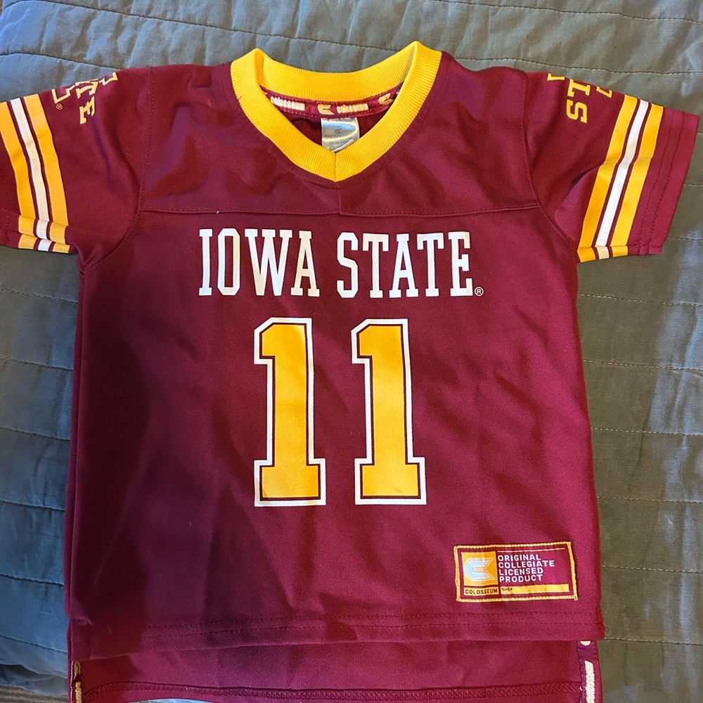 Iowa State Kids Cardinal and Gold Jersey